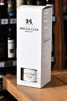 Champagne Hervieux-Dumez Special Club - шампанское Шампань Эрвье Дюме Спесиаль Клаб 2018 год 0.75 л белое брют в п/у