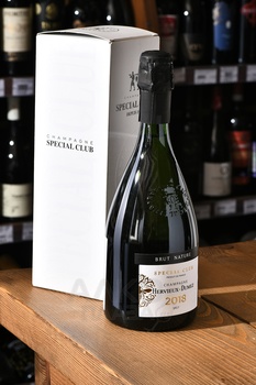 Champagne Hervieux-Dumez Special Club - шампанское Шампань Эрвье Дюме Спесиаль Клаб 2018 год 0.75 л белое брют в п/у