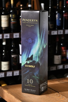 Penderyn Bad Wolf 10 Years - виски Пендерин Бэд Волф 10 лет 0.7 л в п/у