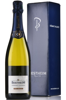 Cremant d’Alsace Bestheim Brut Premium - вино игристое Креман д’Эльзас Бестхайм Брют Премиум 0.75 л белое брют в п/у