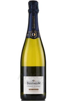 Cremant d’Alsace Bestheim Brut Premium - вино игристое Креман д’Эльзас Бестхайм Брют Премиум 0.75 л белое брют в п/у