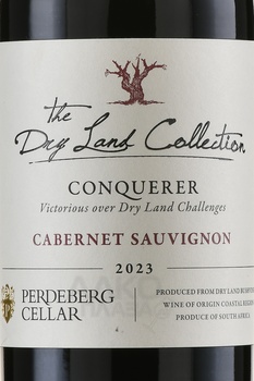 The Dry Land Collection Conqueror Cabernet Sauvignon - вино Драй Лэнд Коллекшн Конкэрор Каберне Совиньон 0.75 л красное сухое