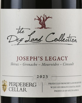 The Dry Land Collection Joseph’s Legacy - вино Драй Лэнд Коллекшн Джозеф Легаси 0.75 л красное сухое