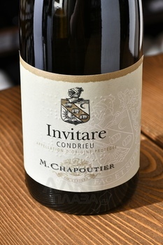 M.Chapoutier Condrieu Invitare AOC - вино М.Шапутье Кондриё Инвитаре 0.75 л белое сухое