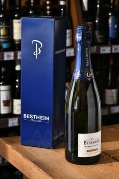 Cremant d’Alsace Bestheim Brut Premium - вино игристое Креман д’Эльзас Бестхайм Брют Премиум 0.75 л белое брют в п/у
