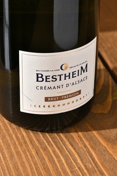 Cremant d’Alsace Bestheim Brut Premium - вино игристое Креман д’Эльзас Бестхайм Брют Премиум 0.75 л белое брют в п/у