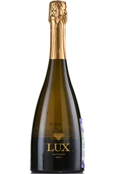 Lux Brut - вино игристое Люкс Брют 0.75 л белое брют