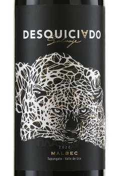 Desquiciado Salvaje Malbec - вино Десксиадо Сальвахе Мальбек 0.75 л красное сухое