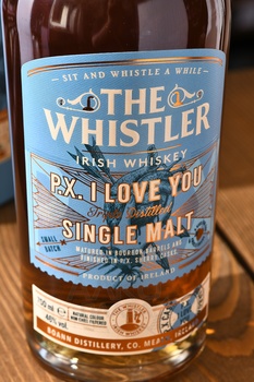The Whistler P.X. I Love You Single Malt Irish Whiskey - виски Уистлер Пи.Икс Ай Лав Ю Сингл Молт Айриш Виски 0.7 л