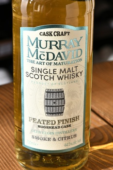 Murray McDavid Cask Craft Peated Finish - виски Мюррей МакДэвид Каск Крафт Питед Финиш 0.7 л