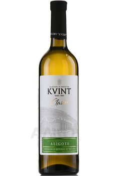 Kvint Aligoté Classic - вино Квинт Алиготе Классик 0.75 л белое полусладкое