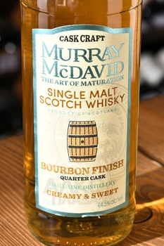 Murray McDavid Cask Craft Bourbon Finish - виски Мюррей МакДэвид Каск Крафт Бурбон Финиш 0.7 л
