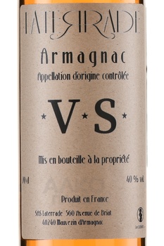 Laterrade Armagnac Tenareze Brut de Fut - арманьяк Латеррад Тенарез Брют де Фют 1971 год 0.7 л