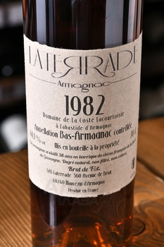 Laterrade Bas Armagnac Brut de Fut 1982 - арманьяк Латеррад Ба-Арманьяк Брют де Фут 1982 год 0.7 л