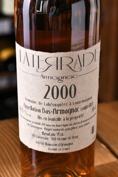 Laterrade Bas Armagnac Brut de Fut 2000 - арманьяк Латеррад Ба-Арманьяк Брют де Фут 2000 год 0.7 л