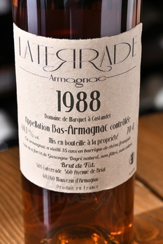 Laterrade Bas Armagnac Brut de Fut 1988 - арманьяк Латеррад Ба-Арманьяк Брют де Фут 1988 год 0.7 л