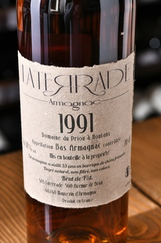 Laterrade Bas Armagnac Brut de Fut 1991 - арманьяк Латеррад Ба-Арманьяк Брют де Фут 1991 год 0.7 л