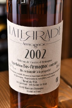 Laterrade Bas Armagnac Brut de Fut 2002 - арманьяк Латеррад Ба-Арманьяк Брют де Фут 2002 год 0.7 л