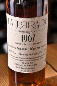 Laterrade Bas Armagnac Brut de Fut 1967 - арманьяк Латеррад Ба-Арманьяк Брют де Фут 1967 год 0.7 л