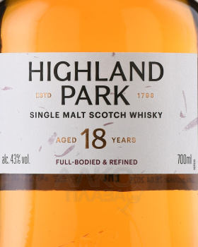Highland Park 18 years - виски Хайленд Парк 18 лет 0.75 л