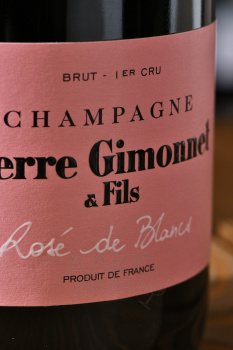 Pierre Gimonnet & Fils Rose de Blancs Premier Cru - шампанское Пьер Жимоне э Фис Розе де Блан Премье Крю Брют 0.75 л брют розовое в п/у