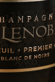 Champagne AR Lenoble Bisseuil Premier Cru Blanc de Noirs Millesime - шампанское Блан де Нуар Бисей Премье Крю Миллезим АР Ленобль 0.75 л белое экстра брют в п/у