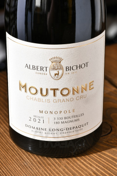 Albert Bichot La Moutonne Chablis Grand Cru Domaine Long-Depaquit - вино Альбер Бишо Ля Мутон Шабли Гран Крю Домен Лон-Депаки 0.75 л белое сухое