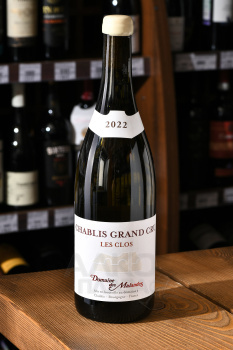 Domaine des Malandes Chablis Grand Cru Les Clos - вино Шабли Гран Крю Ле Кло Домэн де Маланд 2022 год 0.75 л белое сухое
