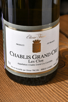 Maison Oliveir Les Clos Chablis Grand Cru - вино Мэзон Оливье Шабли Гран Крю Ле Кло 0.75 л белое сухое