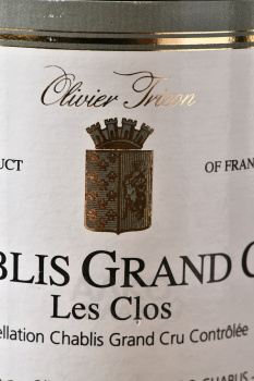 Maison Olivier Chablis Grand Cru Les Clos - вино Мэзон Оливье Шабли Гран Крю Ле Кло 0.75 л белое сухое