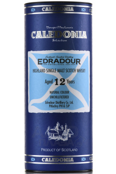Edradour Caledonia 12 years old in tube - виски Эдрадур Каледония 12 лет 0.7 л в тубе