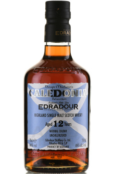 Edradour Caledonia 12 years old in tube - виски Эдрадур Каледония 12 лет 0.7 л в тубе