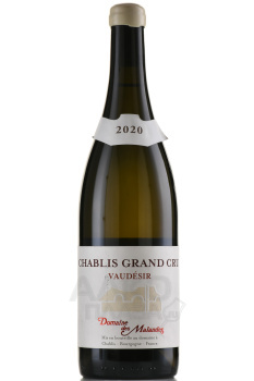 Domaine des Malandes Chablis Grand Cru Vaudesir - вино Домен де Маланд Шабли Гран Крю Водезир 0.75 л белое сухое