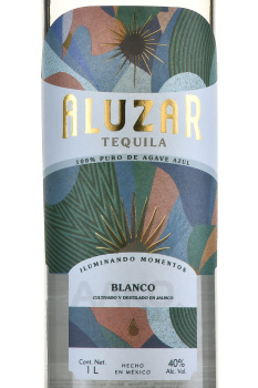 Aluzar Tequila Blanco - текила Алюзар Бланко 1 л