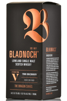 Bladnoch Iteration V The Decision The Dragon Series - виски Блэднок Зе Десижн Итерейшен 5 Серия Дрэгон 0.7 л в п/у