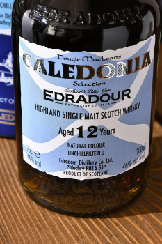 Edradour Caledonia 12 years old in tube - виски Эдрадур Каледония 12 лет 0.7 л в тубе