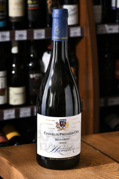 Domaine Hamelin Chablis 1-er Cru Beauroy - вино Домен Амелин Шабли Премьер Крю Боруа 0.75 л сухое белое