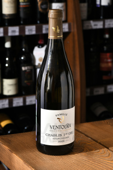 Domaine Ventoura Chablis 1-er Cru Fourchaume - вино Шабли Премье Крю Вентура Фуршом 0.75 л белое сухое