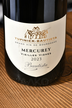 Tupinier-Bautista Mercurey Vieilles Vignes - вино Тюпинье-Ботиста Вьей Винь Меркюре 0.75 л красное сухое