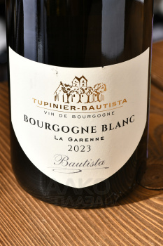 Tupinier-Bautista Bourgogne La Garenne - вино Тюпинье-Ботиста Ля Гаренн Бургонь 0.75 л белое сухое