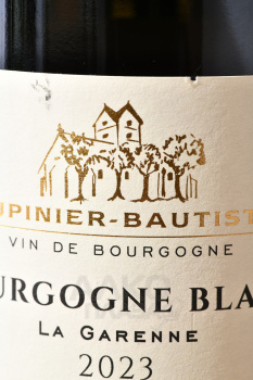 Tupinier-Bautista Bourgogne La Garenne - вино Тюпинье-Ботиста Ля Гаренн Бургонь 0.75 л белое сухое