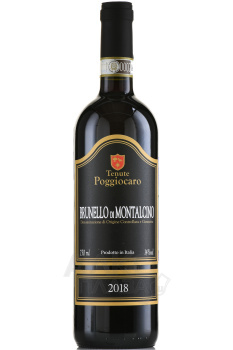 Tenute Poggiocaro Brunello di Montalcino - вино Тенуте Поджиокаро Брунелло ди Монтальчино 0.75 л красное сухое