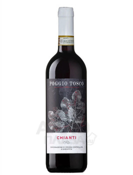 Poggio Tosco Chianti DOCG - вино Поджио Тоско Кьянти 0.75 л красное сухое