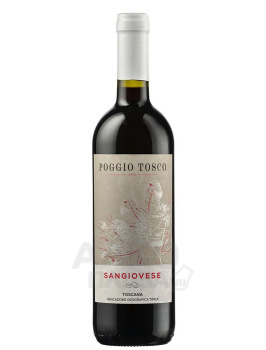 Poggio Tosco Sangiovese Toscana IGT - вино Поджио Тоско Санджовезе 0.75 л красное сухое
