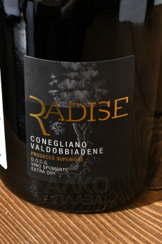 Radise Prosecco DOC - вино игристое Радизе Просекко 0.75 л белое экстра драй