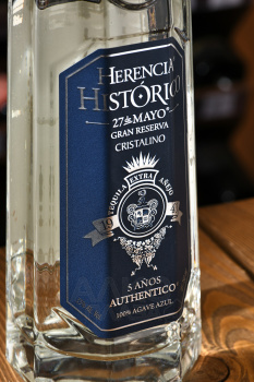 Herencia Historico 27 de Mayo Gran Reserva Cristalino - текила Херенсия Хисторико 27 Мая Гран Резерва Кристалино 0.75 л