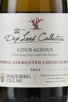 The Dry Land Collection Courageous Barrel Fermented Chenin Blanc - вино Драй Лэнд Коллекшн Корейджес Баррель Ферментед Шенен Блан 2022 год 0.75 л белое сухое