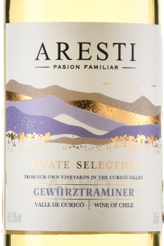 Aresti Estate Selection Gewurztraminer - вино Арести Истейт Селекшн Гевюрцтраминер 0.75 л белое сухое