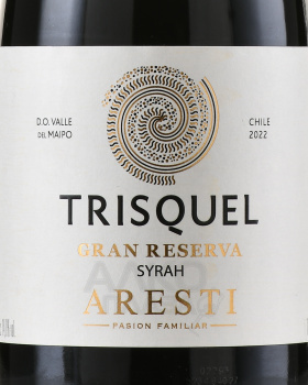 Aresti Trisquel Gran Reserva - вино Арести Трискель Гран Резерва Сира 0.75 л красное сухое