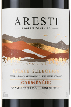 Aresti Estate Selection Carmenere - вино Арести Истейт Селекшн Карменер 0.75 л красное полусухое